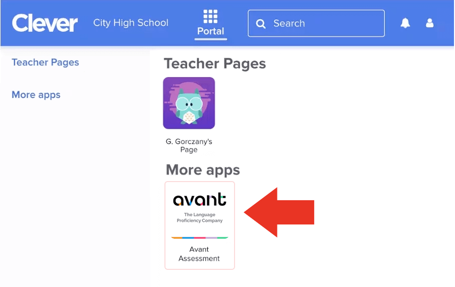 Clever Test Taker Dashboard