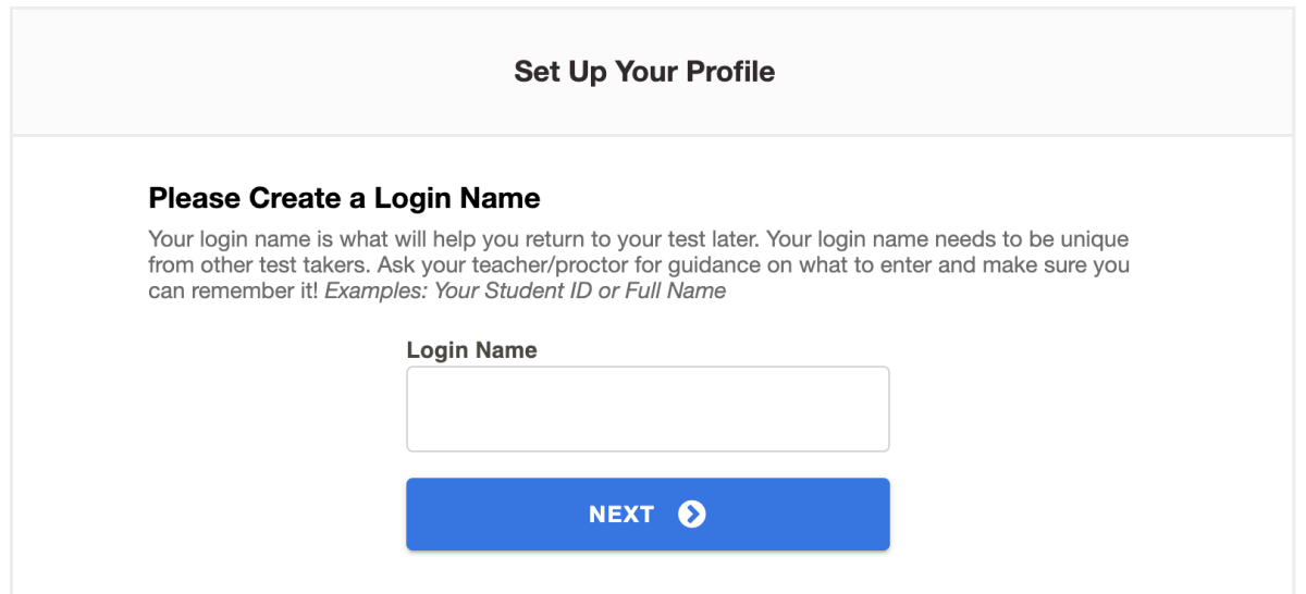 Set up your profile.