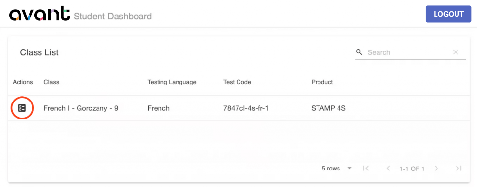 Student dashboard