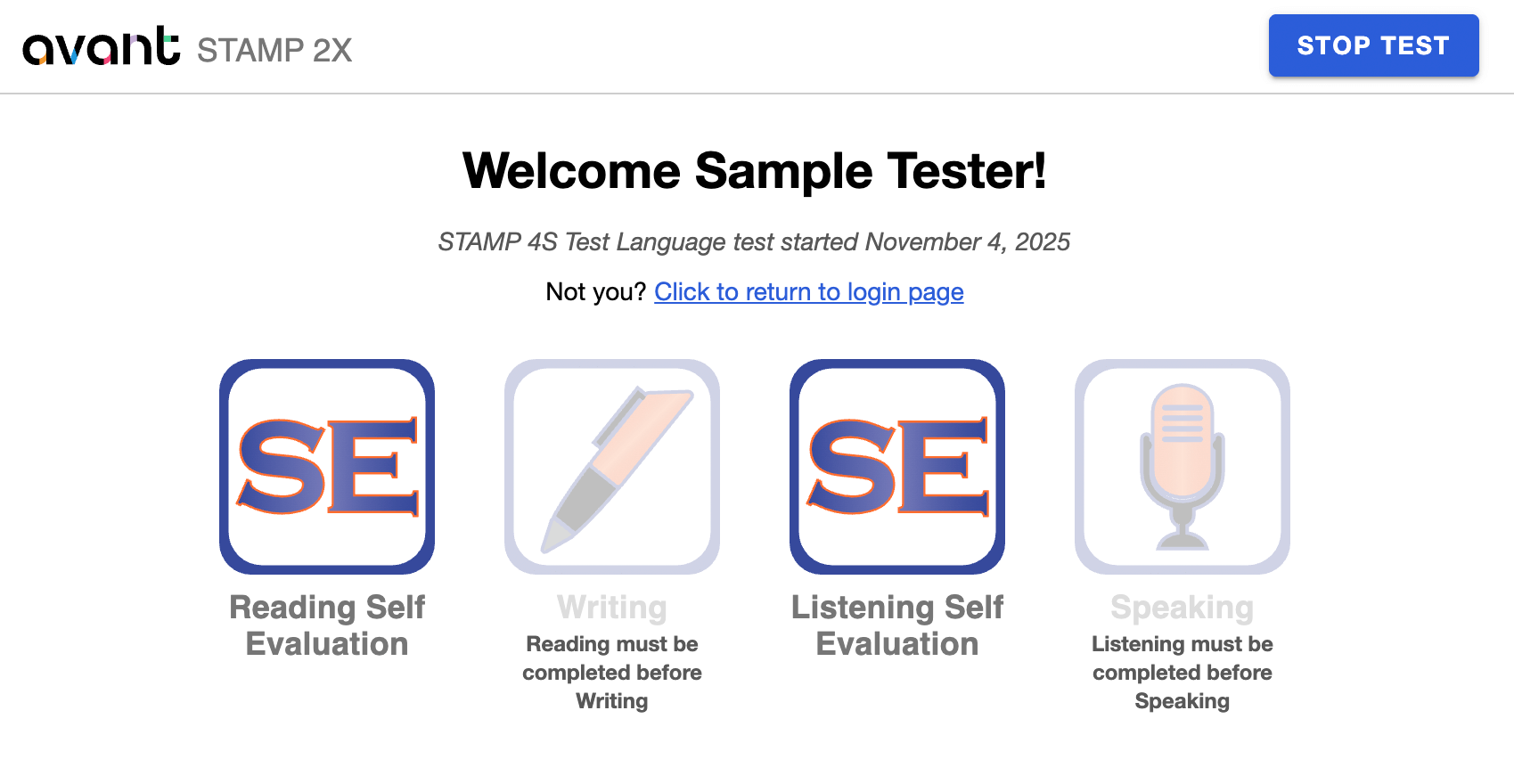 SuperLanguage Initial screen.
